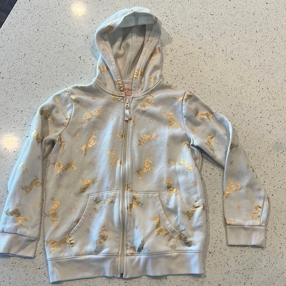 Cat & Jack Unicorn Zipped Hoodie Size L (10-12) - Picture 1 of 6